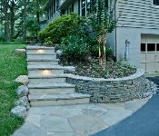 Flagstone Steps with Lighting, Annapolis